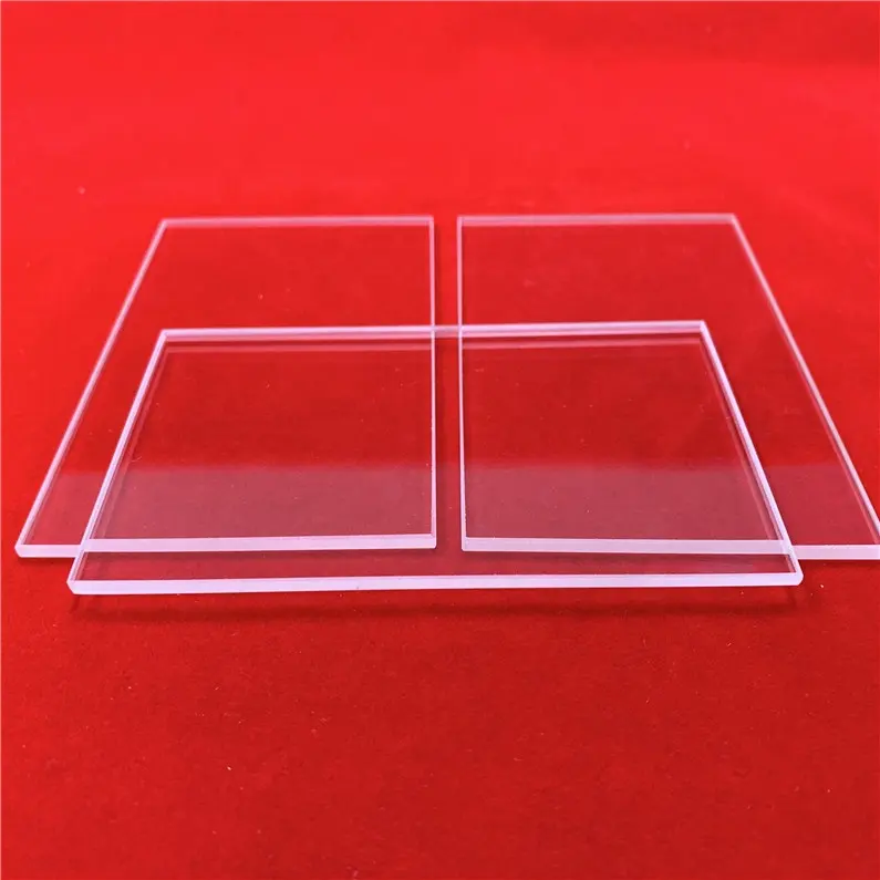 Personalizza la lastra di vetro al quarzo trasparente a polimerizzazione UV quadrata