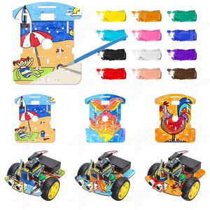 Open Source DIY 2WD Smart Roboter Starter Kit STEM Kreative Zeichnung Kunst Holz roboter Chassis Kit Roboter Starter Kit Für ArduIDE - Product Image 5