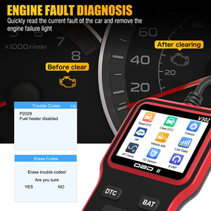 Herramienta de diagnóstico de escáner OBD2 de código de coche, lector de luz de motor de verificación OBDII EOBD CAN Protocol, herramienta automática para coches de 12V desde 1996