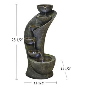 Dekoratif çeşme bahçe su düşüşü çeşme tencere otomatik akış hızı kontrol su çeşmesi - Product Image 3