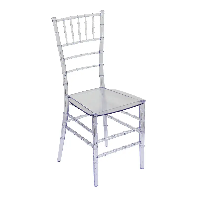 Fabricação Fornecer Qualidade Empilhamento resinas fibra de vidro casamento decoração cadeiras cristal cadeira bambu jantar cadeira