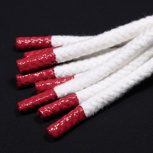 厂家直销手工制作硅胶蘸连帽衫拉绳硅胶端连帽衫绳 - Product Image 2