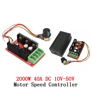 2000W 40A DC regolatore di velocità del motore DC 12V 24V PWM HHO RC auto regolatore di velocità regolabile interruttore di controllo di alimentazione Soft start - Product Image 4