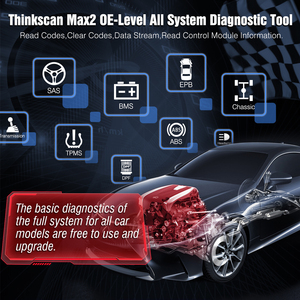 2022年新製品Thinkscan Max2 OBDelevenフルシステム自動OBDリーダーOBD2スキャナーユニバーサル診断工作機械 - Product Image 4