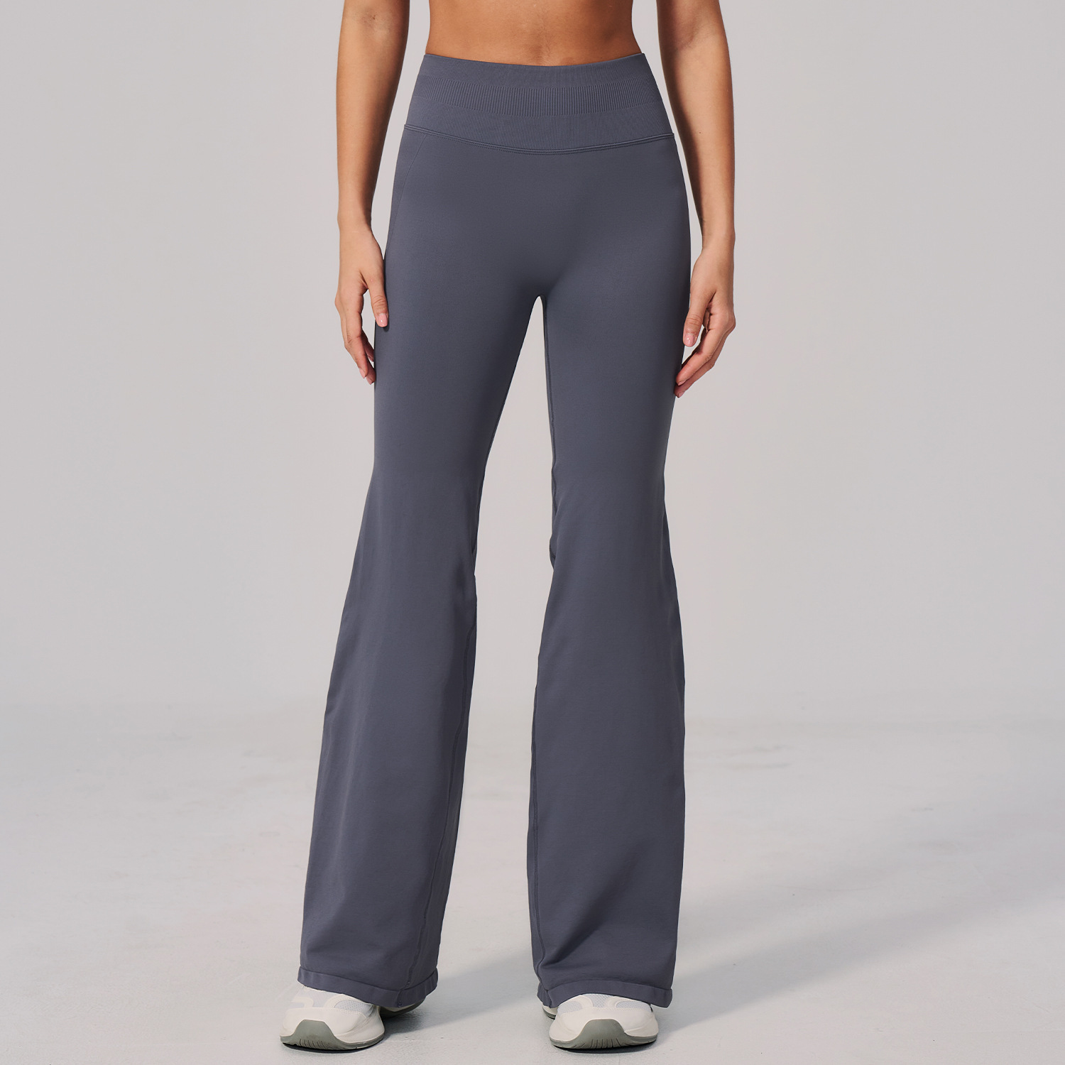 gray flare pants