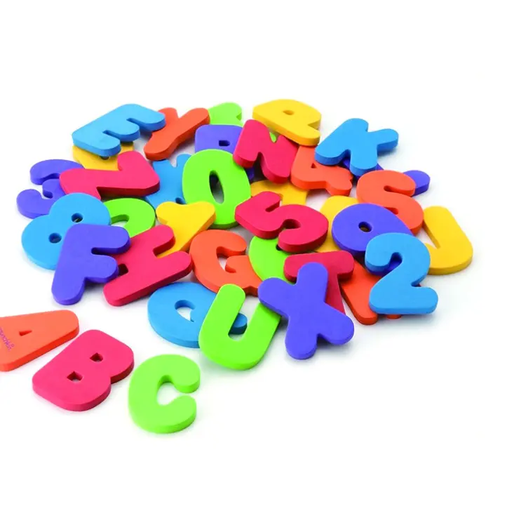 Hot Sale Magnetic Letters Numbers Alphabet Fridge Magnets Colorful Plastic ABC 123 Educational Toy Set Preschool Learning