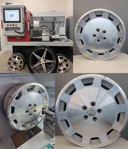 GookiiTech orizzontale CNC ruota di riparazione tornio pesante cerchio diamante taglio Laser Scan tornio