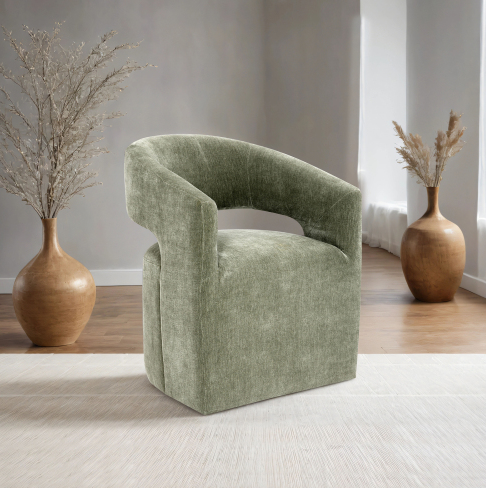 Vert + Bois d'ingénierie + Tissu