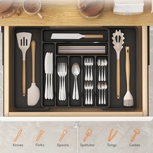 Mở rộng đồ dùng tổ chức cho nhà bếp có thể điều chỉnh dao kéo và Flatware khay - Product Image 6