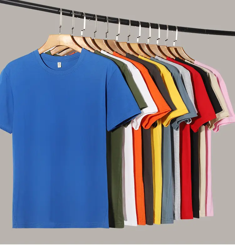 Camisetas de algodão penteado masculinas de manga curta com logotipo impresso camisetas brancas para homens