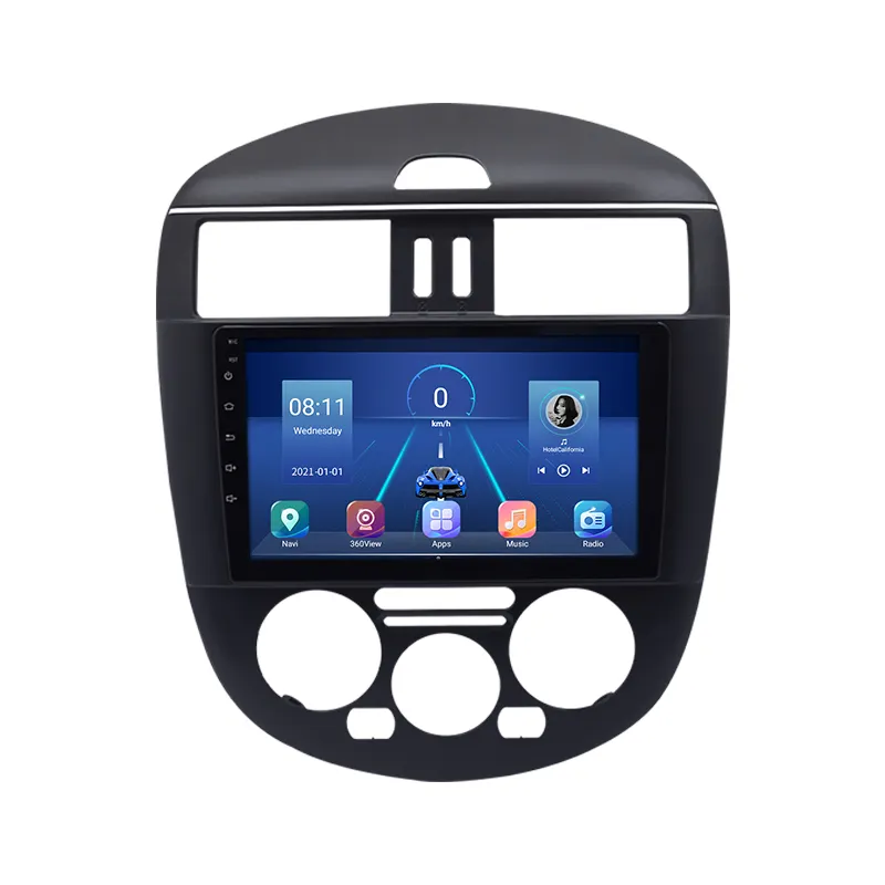 Fabriek Levering 9 Inch Auto Video Dvd-speler Multimedia Autoradio 2011-2014 Android 10 Autoradio 2 Din voor Nissan Tiida
