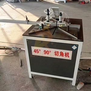 45 derece alüminyum çerçeve testere ahşap açı kesme makinesi ahşap kesme makinesi kapı ve pencere 45/90 derece açı kesme makinesi