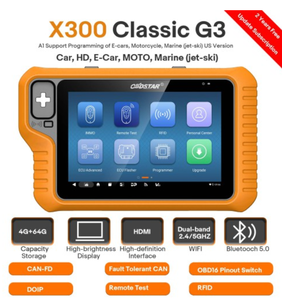 Strumento di programmazione chiave auto OBDSTAR X300 classico G3 per auto/HD /E-Car/moto/Jet Ski Immo rinnova chiave tutte le chiavi perse X300 Dp Plus - Product Image 6
