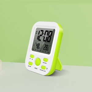 Smart Home Temperatur Luft feuchtigkeit Wecker mit großem LCD-Digital anzeige ständer oder Hänge halterung Elektronische Uhr Hintergrund beleuchtung - Product Image 2