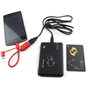 AndroidサポートキーボードエミュレータRFIDリーダー13.56mhzNFCチップスマートカードワイヤレスNFCリーダー - Product Image 1