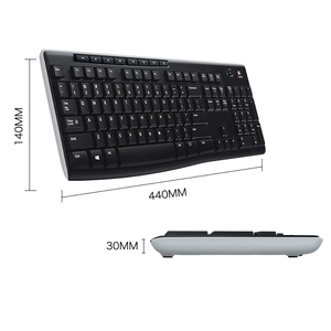 原装罗技K270办公无线键盘全尺寸无线键盘，带统一接收器 - Product Image 6