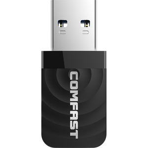 COMFAST CF-812AC 1300Mbps通用串行总线无线网卡无线适配器，适用于卡利Linux笔记本电脑苹果笔记本电脑 - Product Image 1
