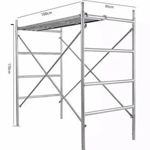 Andamio de forma de acero, andamio de escalera, construcción móvil, marco de paso Soldado Tubular, andamio galvanizado ajustable - Product Image 1