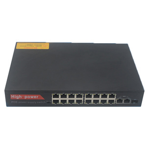 2023便宜的24V POE交换机，带<span class=keywords><strong>16</strong></span>*10/100Mbps POE端口 + 2*10/100/1000Mbps RJ45上行链路 + 1*1.25Gbps SFP上行链路端口
