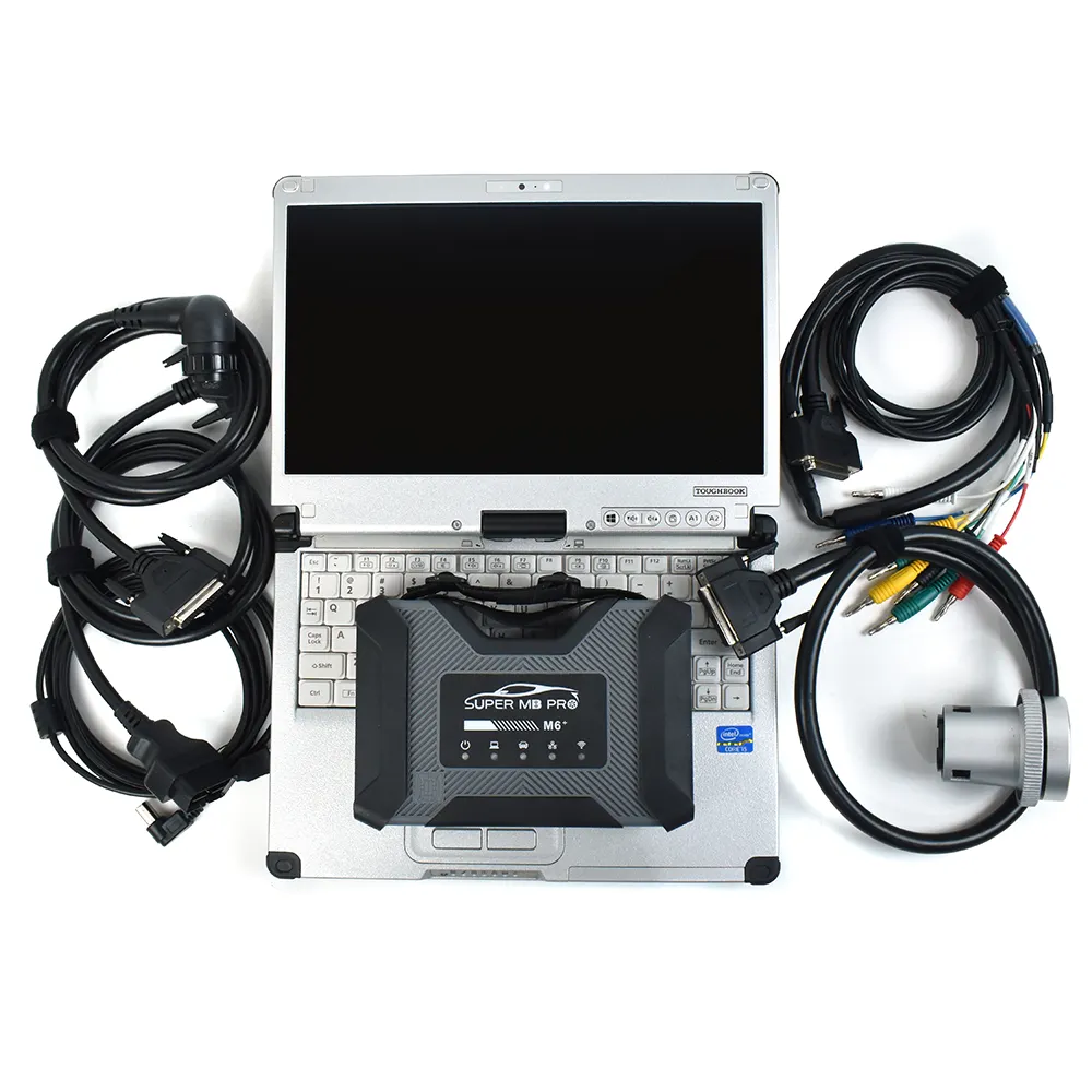 Outil de diagnostic étoile sans fil Super MB Pro M6 avec logiciel pour ordinateur portable CF c2 pk C4 C5 C6 doip xentry das epc wis