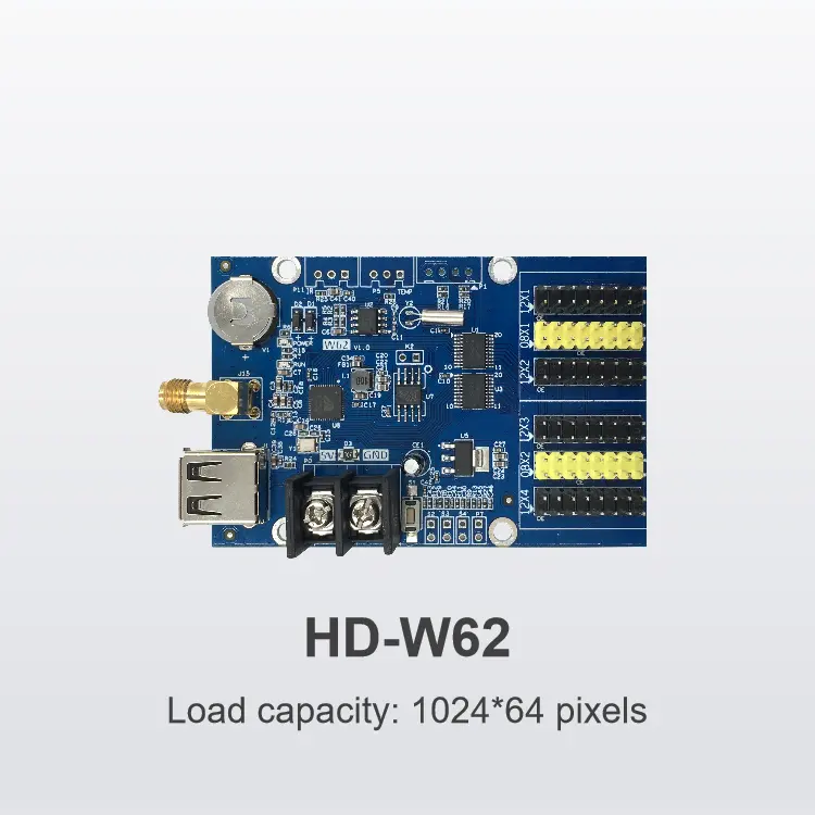 Cartão de controle de display led HD-W00, com 10 peças controle de cor única asyncronoso