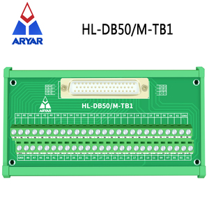 HDB50分线板，双DB50 D-Sub DIN导轨安装接口模块RS232 DB50连接器