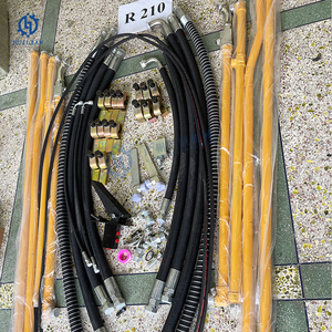 R210 R215 R220 R225挖掘机液压石锤管道套件液压破碎器管道软管管道