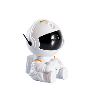 Uzaktan kumanda dönebilir oturan astronot LED gece lambası Spaceman Galaxy projektör çocuk çocuk için - Product Image 4
