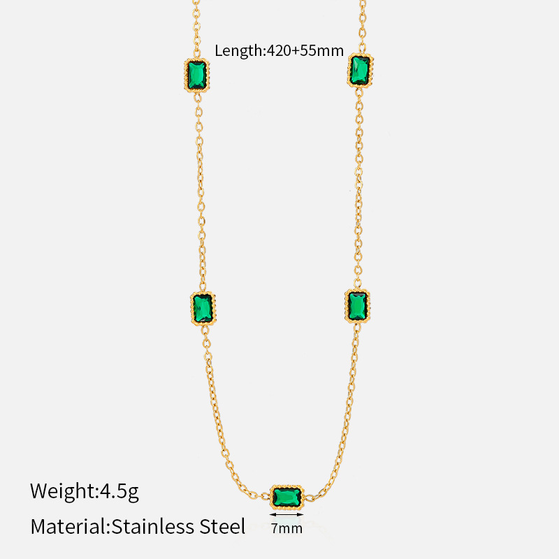 07#Square Necklace