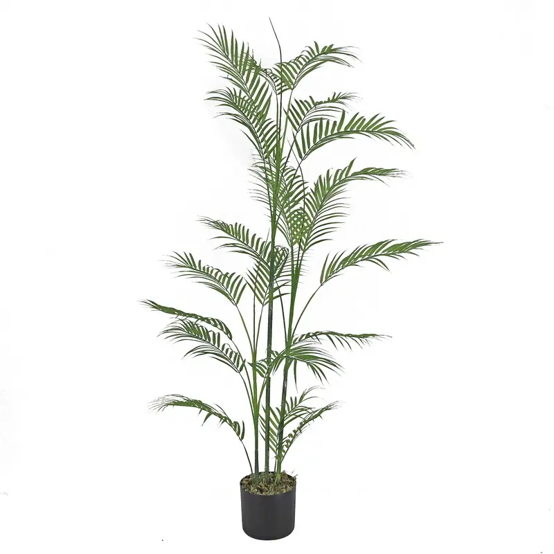 140cm Artificielle Fougère Arbre Intérieur Plante En Pot Tissu En Plastique Herbe Bonsaï Feuilles pour La Maison Jardin intérieur Table Utilisation