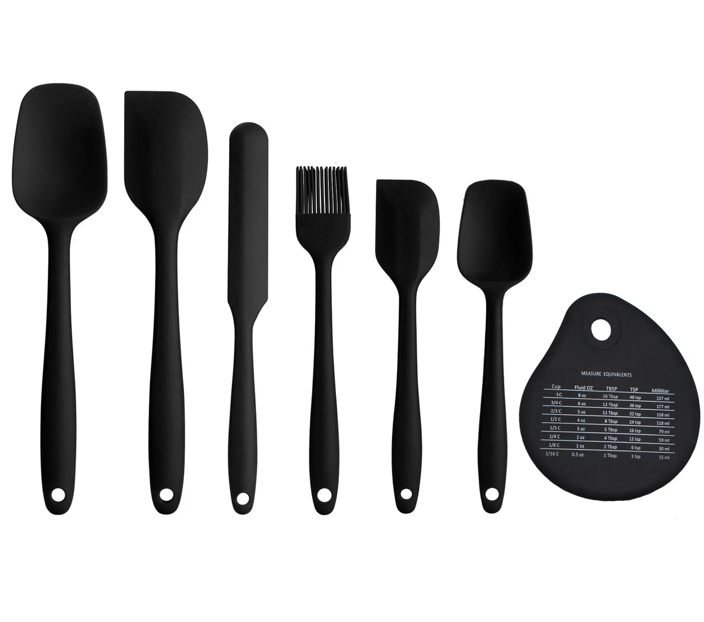En çok satan mini 5 adet kazıyıcı spatula ve fırça silikon pişirme gereçleri seti