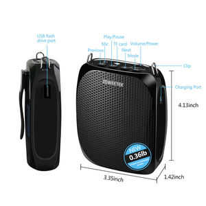 ZOWEETEK UHF Wireless Voice Mic Amp Support TF Card &amp; USB Flash Drive Playing 10W <strong>Hi</strong>-Fi Voice Amplifier for <strong>Teachers</strong> Wireless - Product Image 2