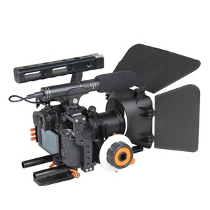 Stüdyo Video Film fotoğraf çekim evrensel kamera kafesi tavşan kafesi DSLR fotoğraf konut Case kiti sabitleyici tutucu