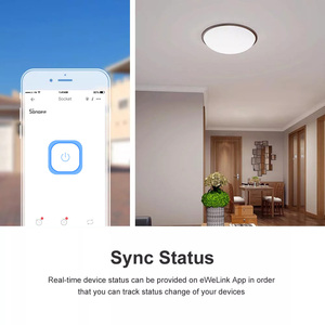 Sonoff Basic R2 Smart Home Wifi-Schalter Drahtlose Fernbedienung Licht <span class=keywords><strong>Timer</strong></span>-Schalter DIY-Module über Ewelink APP Arbeiten Sie mit Alexa