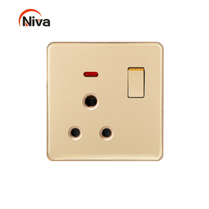 Niva Multifunktion geschaltete Universal buchse EU Standard Gang Wand schalter Design Farb schalter - Product Image 5