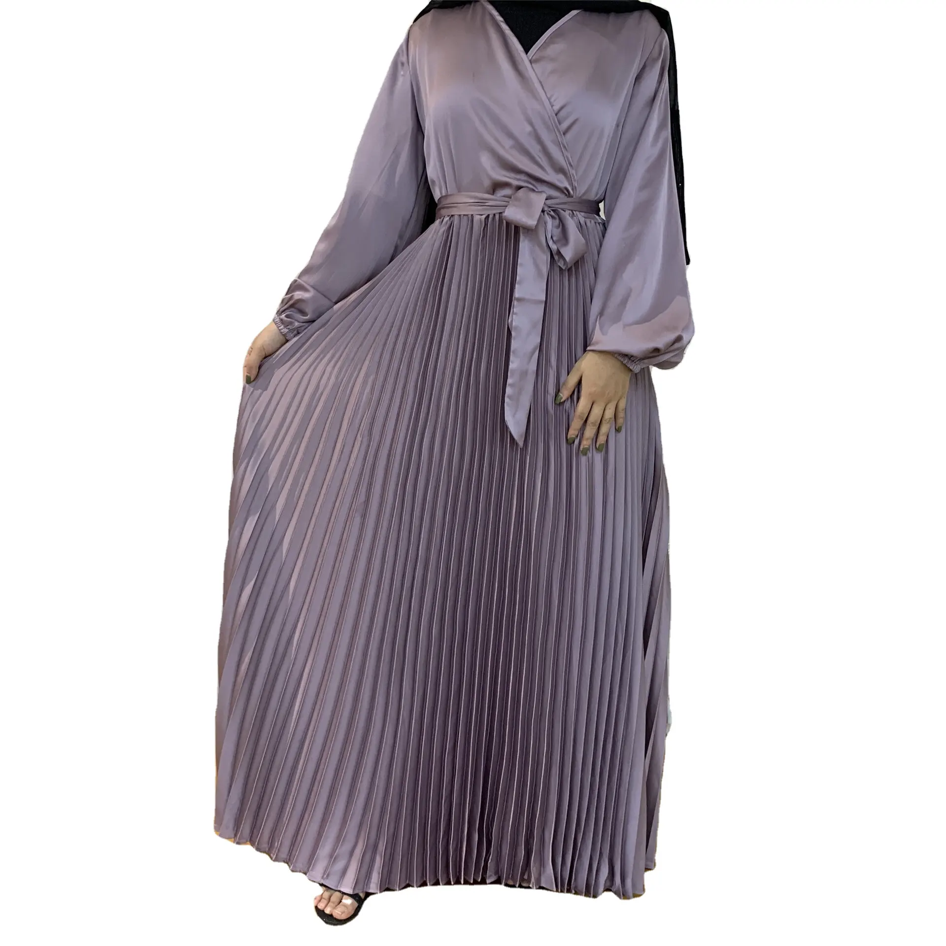 Robe longue de tempérament à manches longues, serpillière, grande taille, vêtements pour femmes, robe musulmane, veste, vêtements islamiques