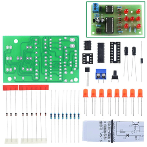 Electronic Dice <strong>NE555</strong> LED Module CD4017 DIY <strong>Kit</strong> 5mm Red LED 4.5-5V ICSK057A Electronic Module Fun Diy Electronic - Product Image 6
