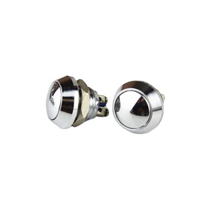 2Pin Mini <strong>Switch</strong> 12mm 2A Waterproof <strong>Switch</strong> Momentary <strong>Push</strong> <strong>Button</strong> <strong>Switch</strong> Reset Non-locking Metal Shell 1NO - Product Image 1