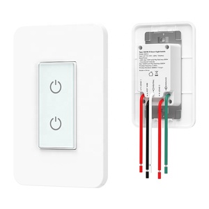 1/2 Gang WiFi uzaktan kumanda akıllı ev duvar dokunmatik WiFi akıllı ışık anahtarı WiFi duyarlı dokunmatik anahtarı Tuya Alexa ile çalışmak - Product Image 3