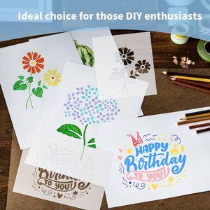 Tùy Chỉnh Tái Sử Dụng 0.25Mm Trống Stencil Tấm Mylar Trắng Pet Mẫu Phim Cho Làm Tự Làm Stencil Vẽ - Product Image 2