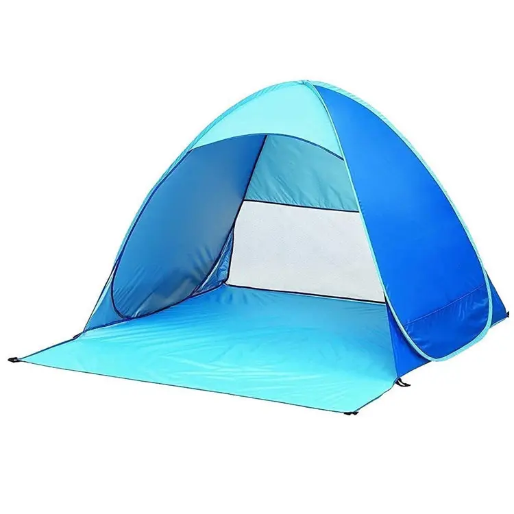 समुद्र तट तम्बू पूर्ण-स्वचालित सरल त्वरित-खुलने वाला सनस्क्रीन सनशेड पार्क यूवी संरक्षण तम्बू