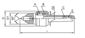 Tayvan toplu sipariş değiştirilebilir ucu MT4 cnc torna makinesi için canlı merkezi - Product Image 5