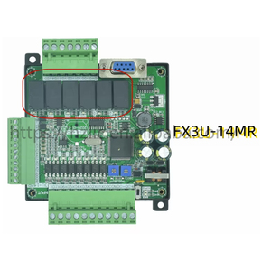 FX3U-14MR FX3U-14MT PLC industrial control board 8 <strong>Input</strong> 6 <strong>Output</strong> 6AD 2DA and <strong>RS485</strong> RTC Compatible with FX1N and FX2N - Product Image 5