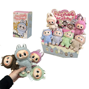 Labubu Doll First Generation Labubu Keychain Mart High Quality Macaron Blind <strong>Box</strong> <strong>Plush</strong> Toys Monster Labubus - Product Image 3