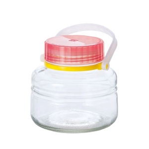 ขวดแก้ว807 CC ภาชนะชนิดกว้าง2L สำหรับการทำน้ำส้มสายชูและสำหรับการจัดเก็บอาหารที่มีด้ามจับพลาสติก - Product Image 4