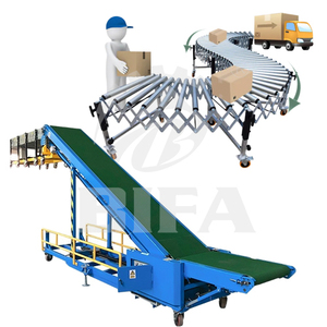 Cinta transportadora de rodillos portátil extensible flexible plegable de carga de camiones Bifa - Product Image 1