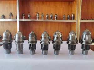 BH40 Forging Drilling Tool Borehole Foundation Bullet <strong>Chisel</strong> <strong>Bit</strong> with Teeth BKH40 Machine <strong>Type</strong> - Product Image 4