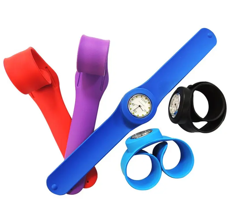 Montre Quartz en Silicone pour enfants, bracelet en caoutchouc, mode Sport, 5 pièces