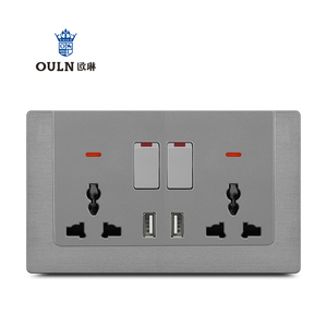 ซ็อกเก็ตสวิตช์ไฟฟ้าติดผนังแบบเดี่ยวมาตรฐานอังกฤษ1แก๊ง13A 220V ดีไซน์สวย G30 - Product Image 5
