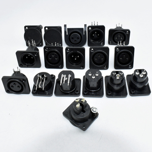 XLR Base Altavoz Conector Hembra Chasis Socket 3Pin Speak Powercon Hembra Panel Montado DC Jack - Product Image 4